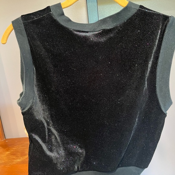 Sparkly velvet crop top - Picture 4 of 4